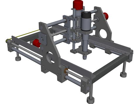 cnc machine design cad|cnc machine cad model.